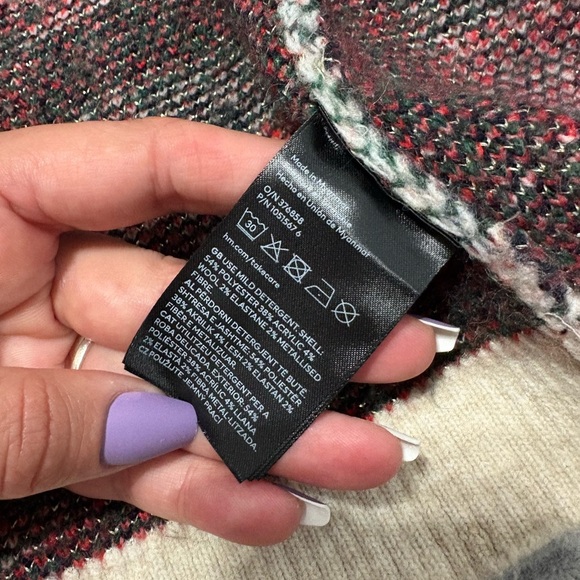 H&M Kids Plaid Button-Up Cardigan - Picture 4 of 4